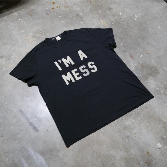 Vintage 60s Levis LVC "I'm A Mess" Signle Stitch Tee - Picture 2 of 8